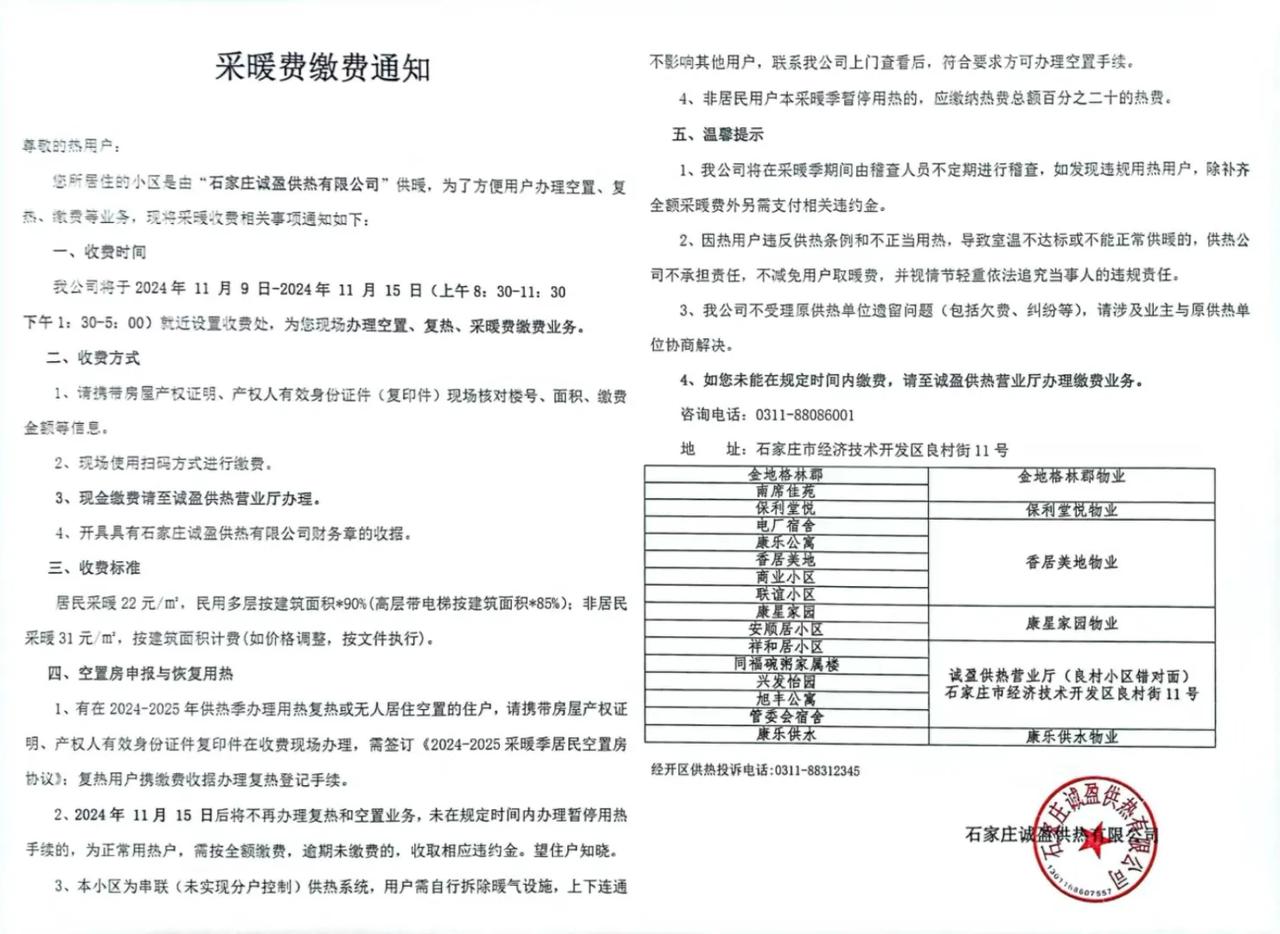 小吃瓜005：越来越好，空置不用暖气不用交暖气费。

只要正常办理房屋空置不用供