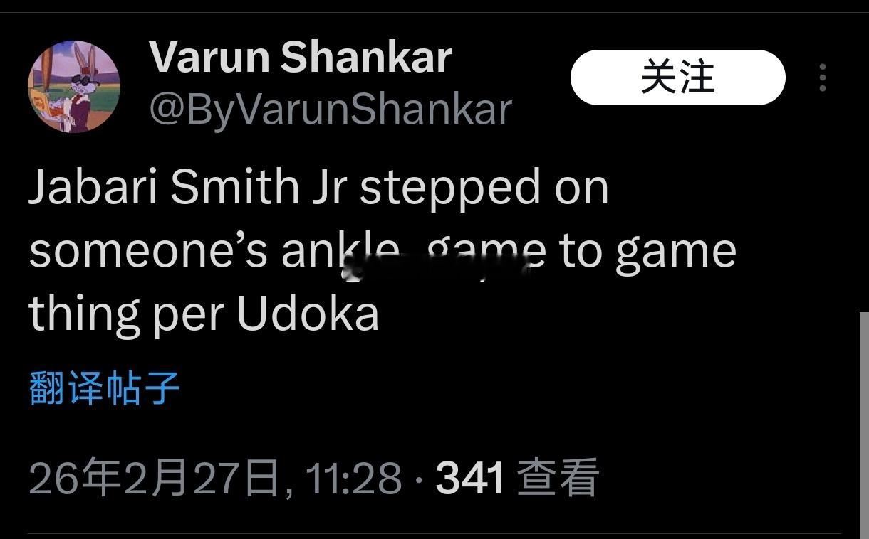 贾巴里崴脚，每场观察，应该不是很严重休斯顿火箭