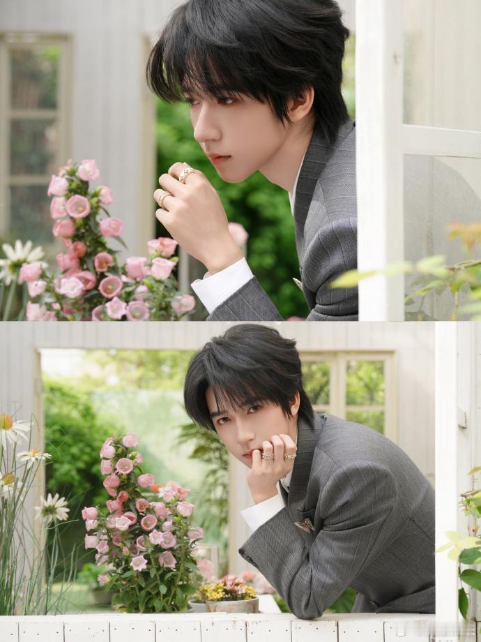 贺峻霖包里全是花贺峻霖花蝴蝶 包里装满鲜花的贺峻霖，走到哪里都是温柔花蝴蝶，也太