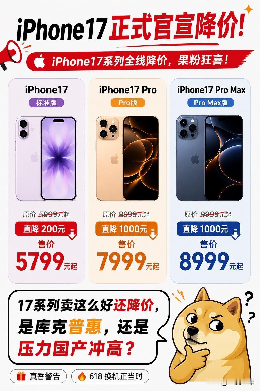 今年618苹果这波降价，感觉是真的有点“杀疯了”🍎

原本很多人都觉得iPho