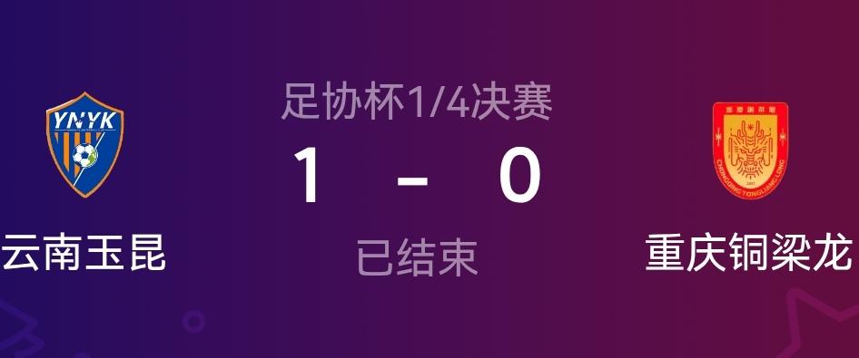 重庆铜梁龙无欲无求了！本来重庆铜梁龙退出中超联赛冠军争夺后，还有足协杯冠军值得期