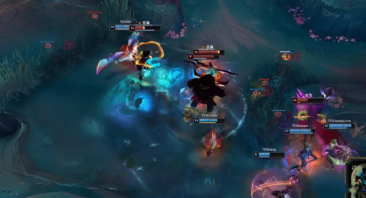 Hang这大招有点帅啊，全给收购了！TES对战WE竞技游戏TOP_ESPORTS