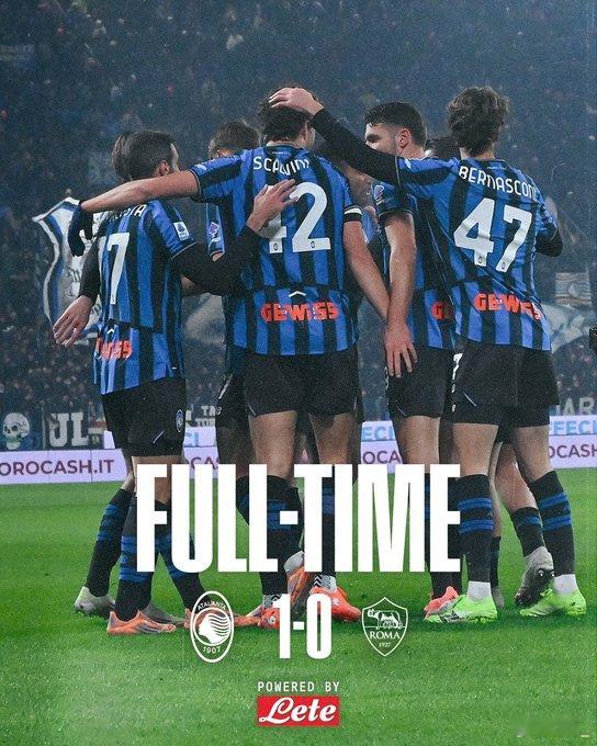 意甲 亚特兰大 1-0 罗马 北京时间1月4日03:45，意甲联赛第18轮，亚特