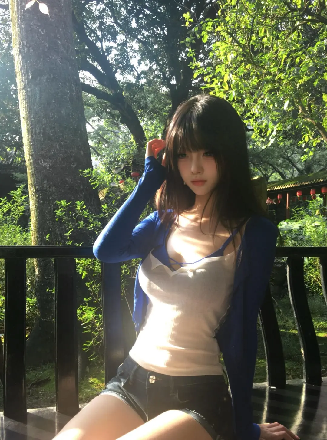 而我可不可以爱你哭泣的心 夏天 拍照姿势 少女感 氧气