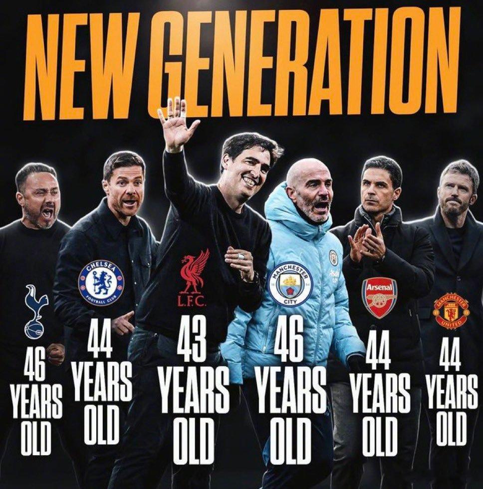 【新赛季英超Big6的教头都是43-46岁的青壮派！】爆棚仓鼠英超