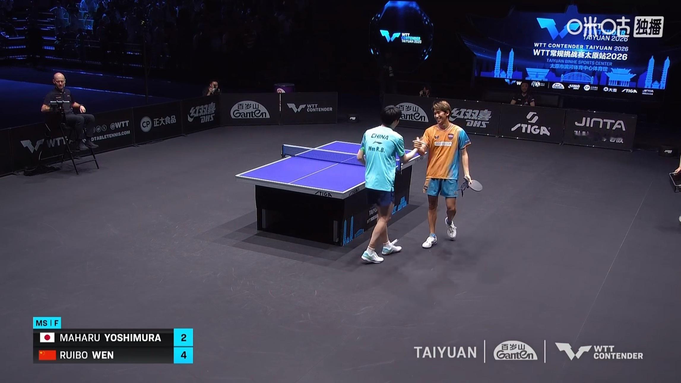 温瑞博4比2吉村真晴(7-11，11-8，6-11，11-6，11-4，11-2