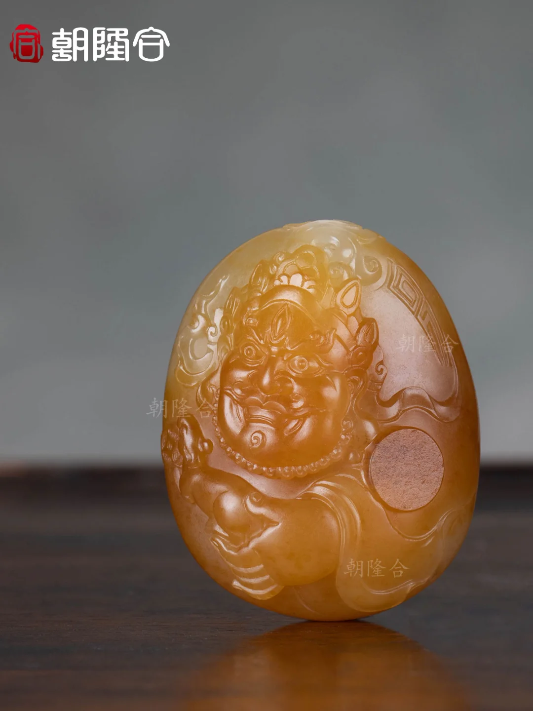 《新疆籽料黄财神》