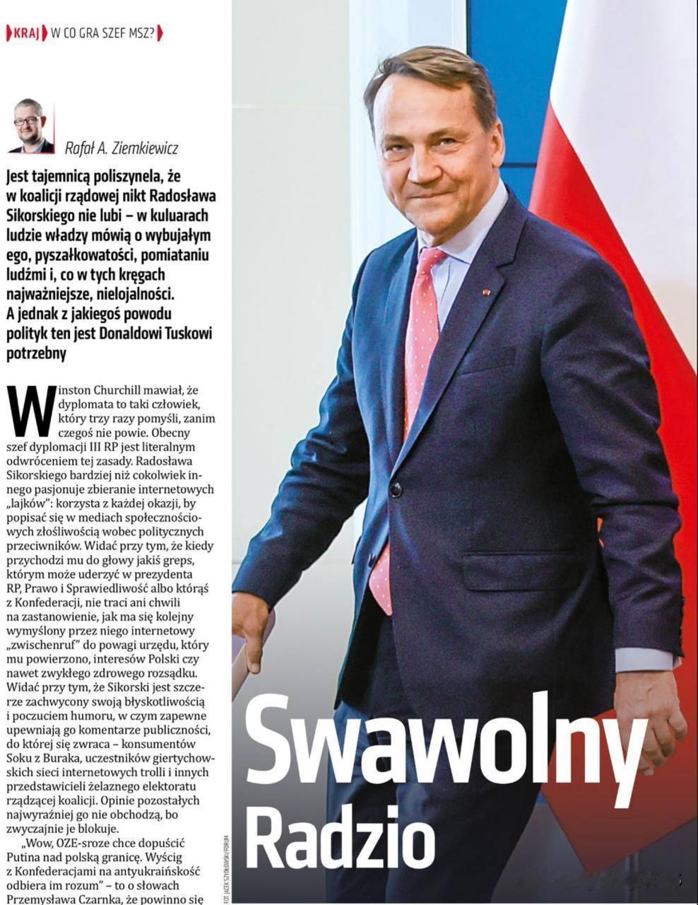 🇵🇱“爱捣乱的拉齐奥（Radzio）。”这是波兰杂志《Do Rzeczy》刊