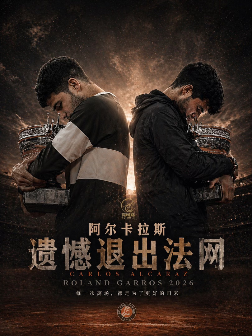 突发！阿尔卡拉斯官宣因伤退出2026法网，红土赛季提前报销，网坛格局再迎巨变！突