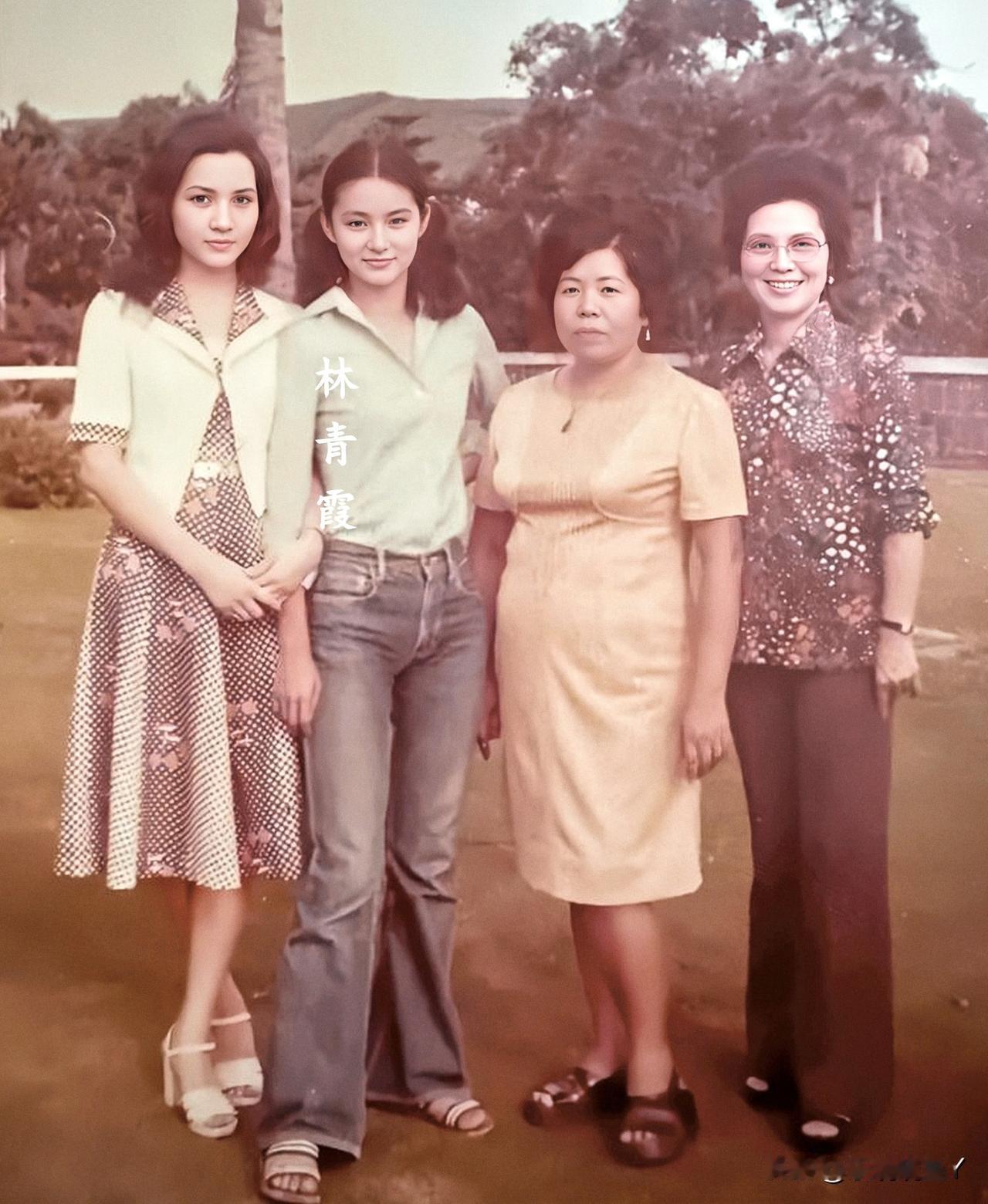 这是林青霞的老照片啊，拍摄的时候还在一九七三年，那时林青霞十九岁，清纯甜美。而在