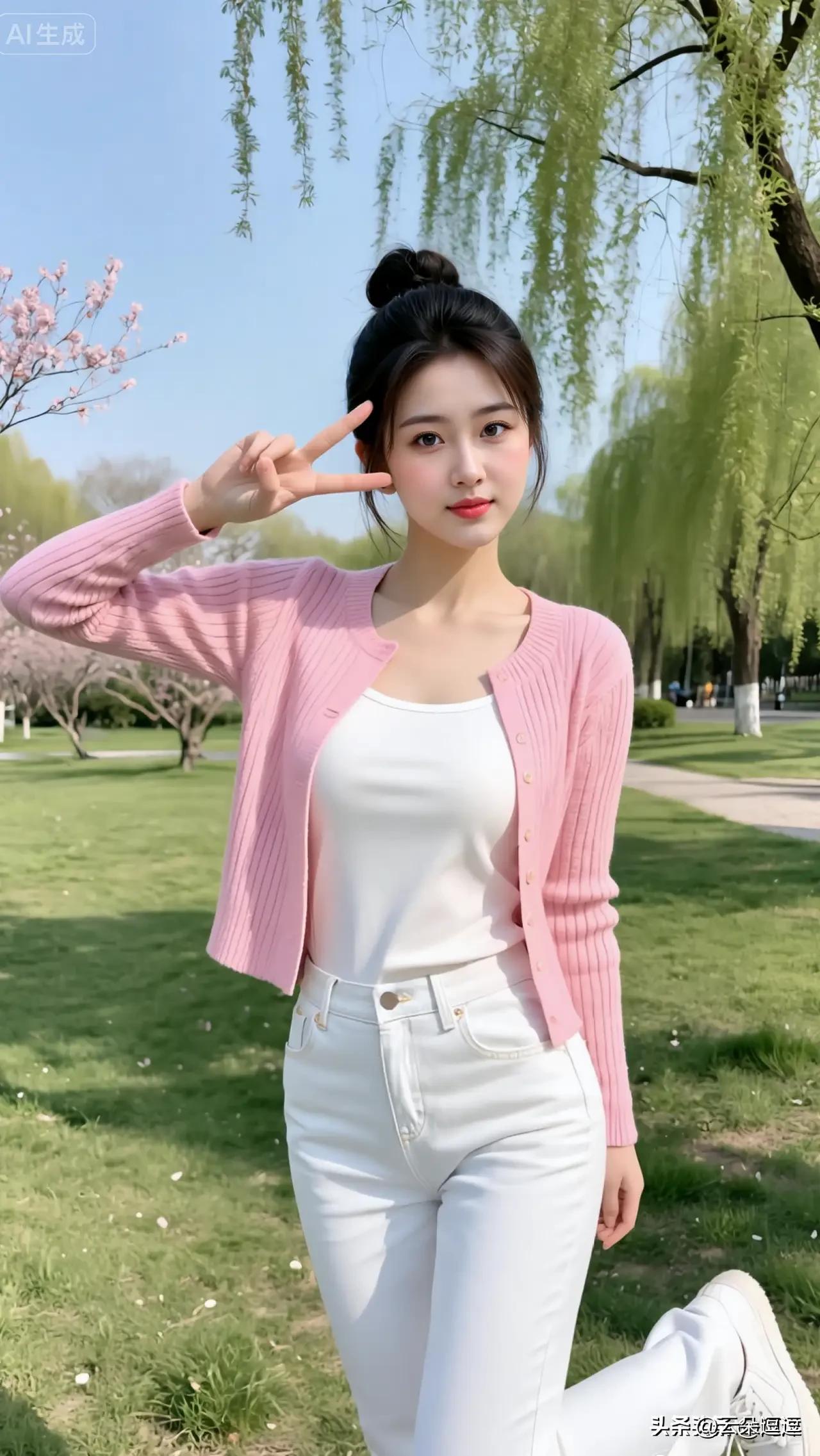 春风拂面笑，花影入梦来。