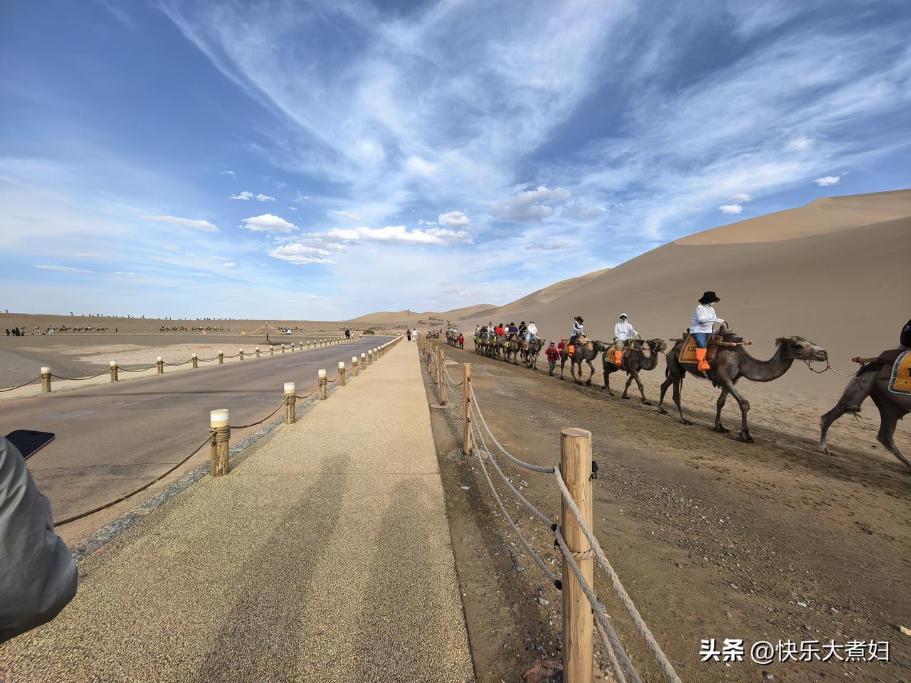今日份敦煌打卡：骆驼骑了，沙子踩了，雪糕吃了，莫高窟的震撼收下了！腿有点酸，但眼