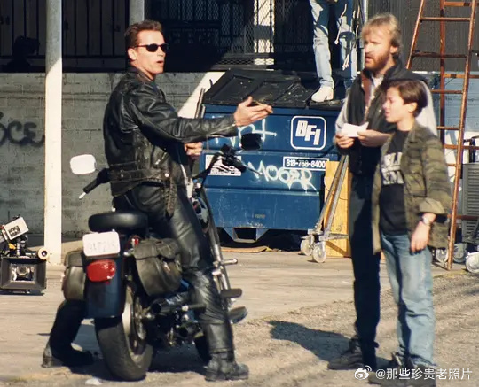 1991年《终结者2》幕后片场花絮照 