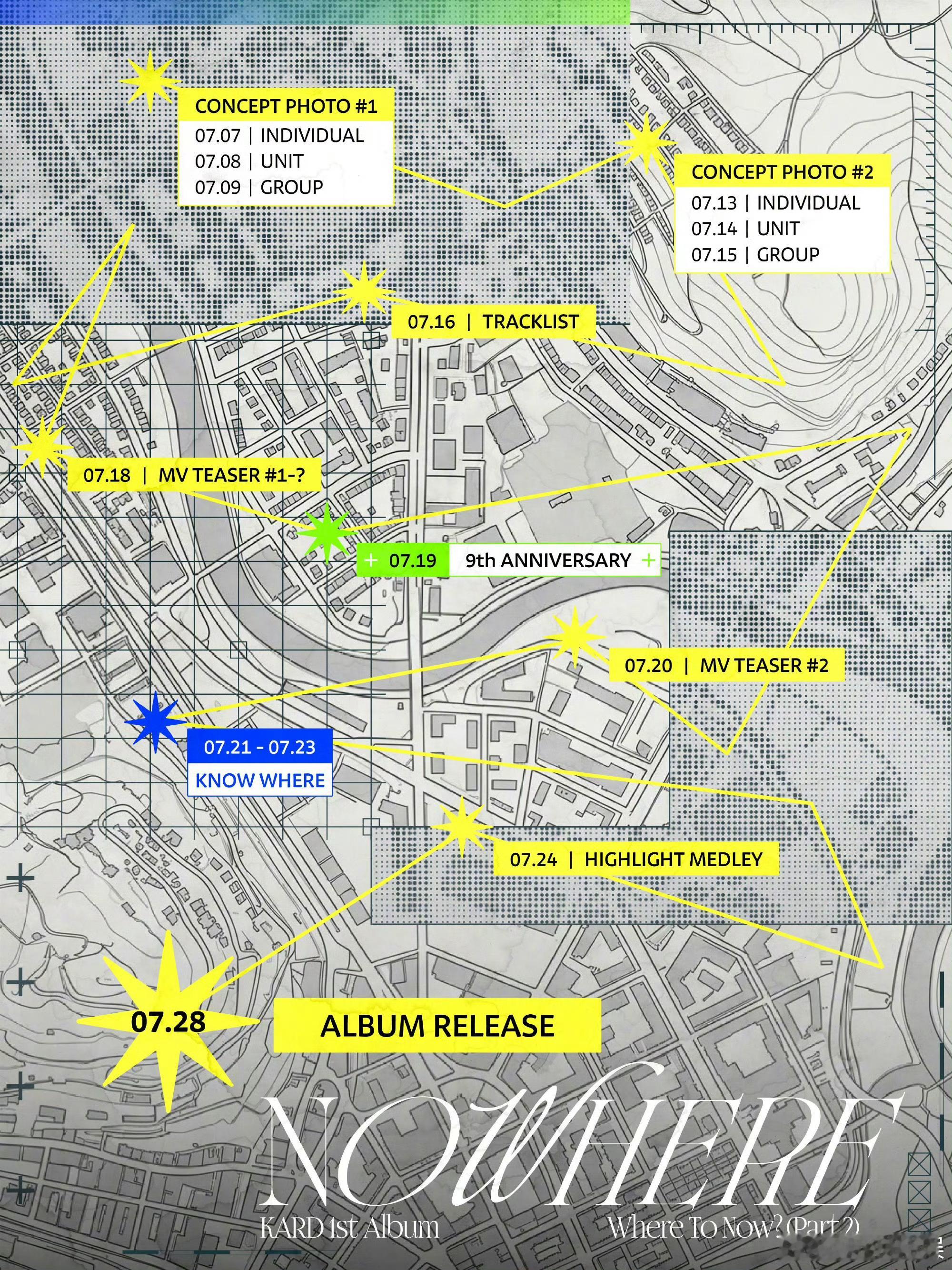 KARD首张正规专辑KARDkard 1st Album《Where To No