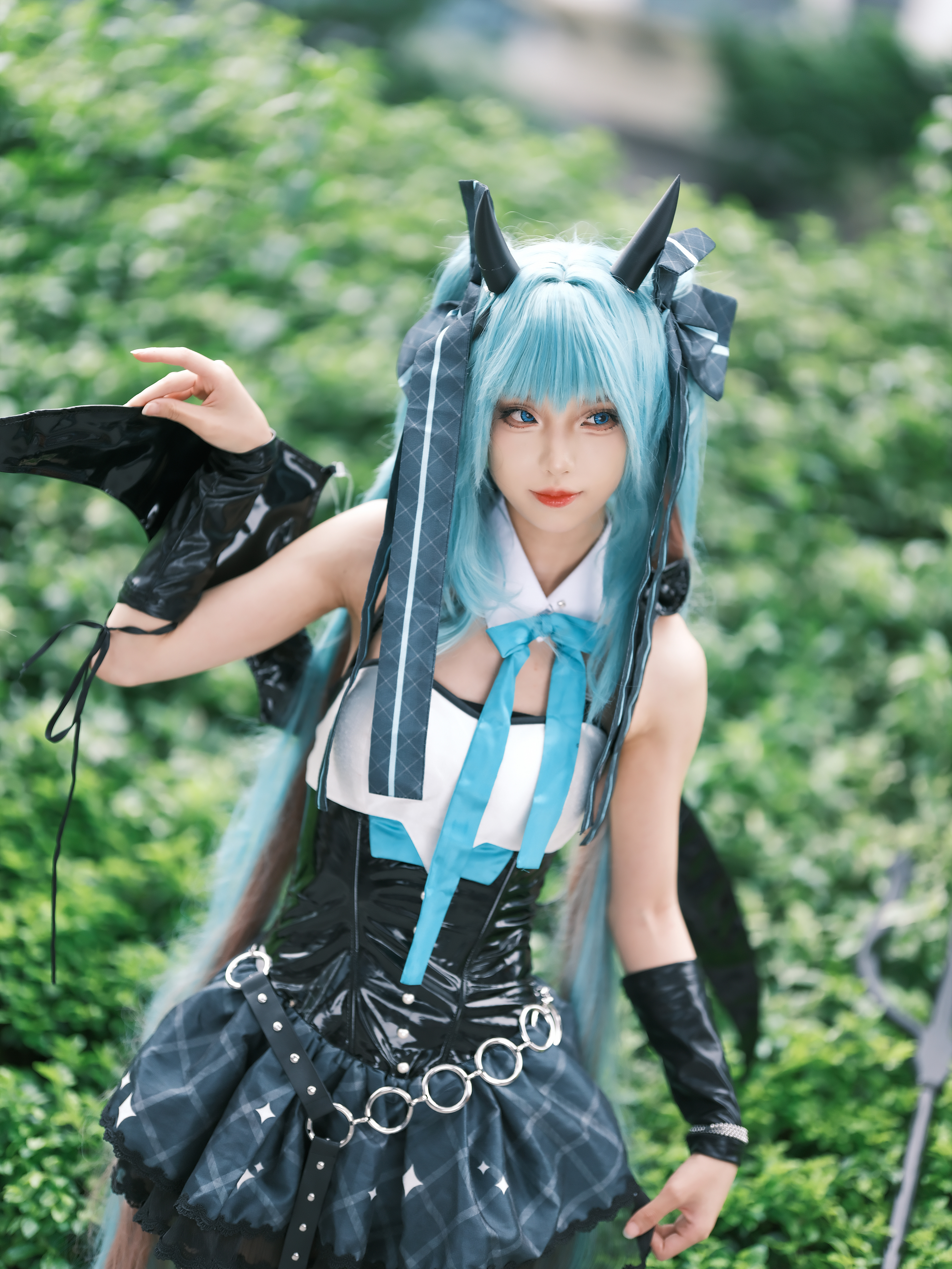 广州萤火虫漫展Day2返图：初音小浣熊联动出镜：狐玖玖摄影：一位现场现场拍完立马