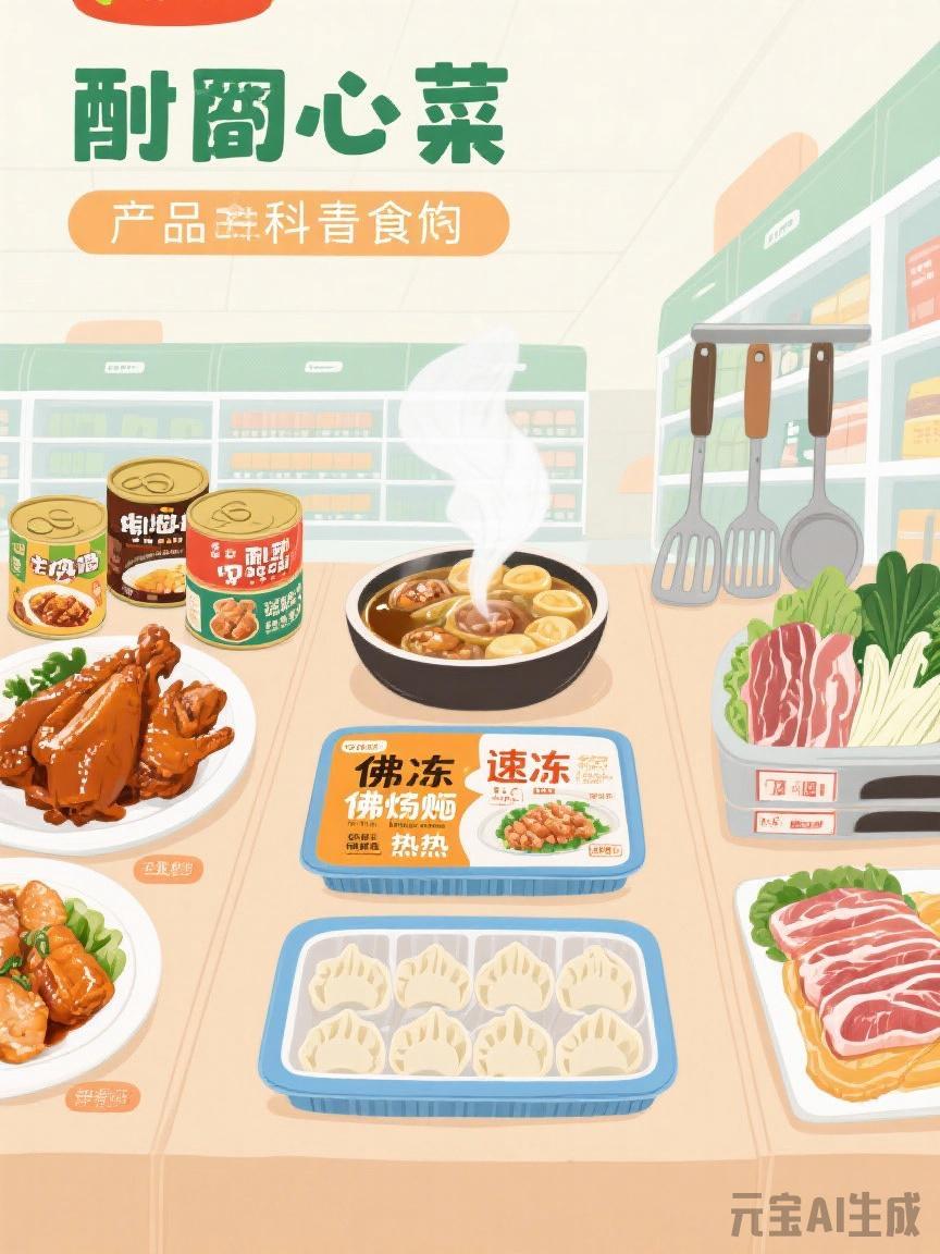 《预制菜家族辩论会：即食、即热、即烹、即配谁是"真方便"？》

即食食品（拆开卤