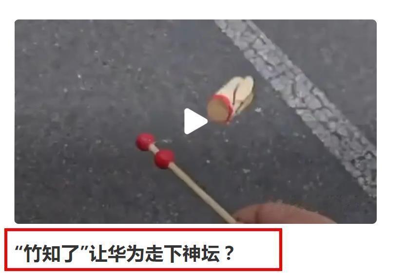 如果一个“竹知了”就把华为干趴下了，那华为还能活到现在？早tm就死在美国卡脖子的