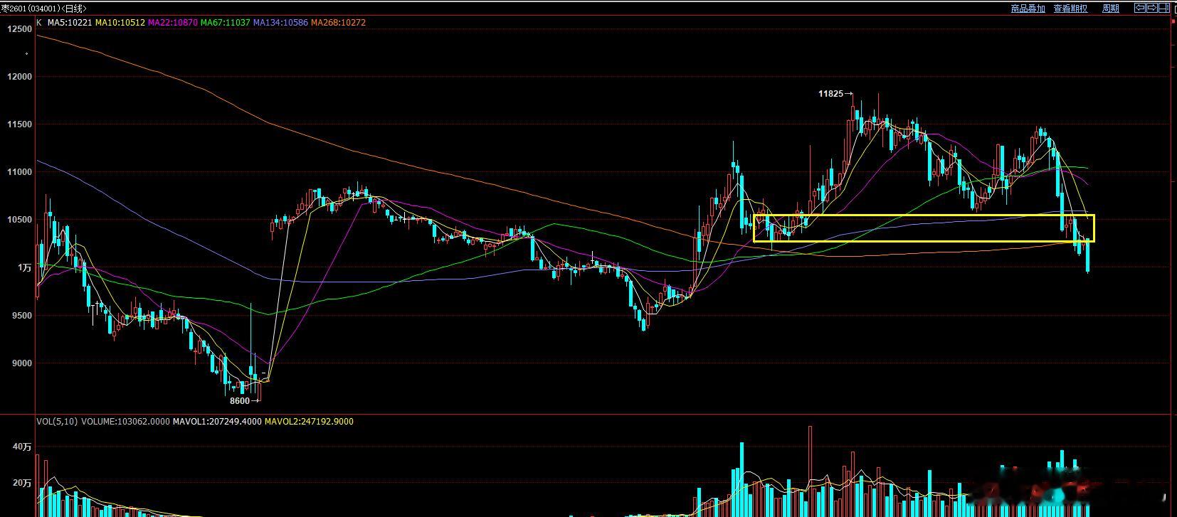 红枣属于平台破位下跌，不要去多！红枣期货[超话] ​​​