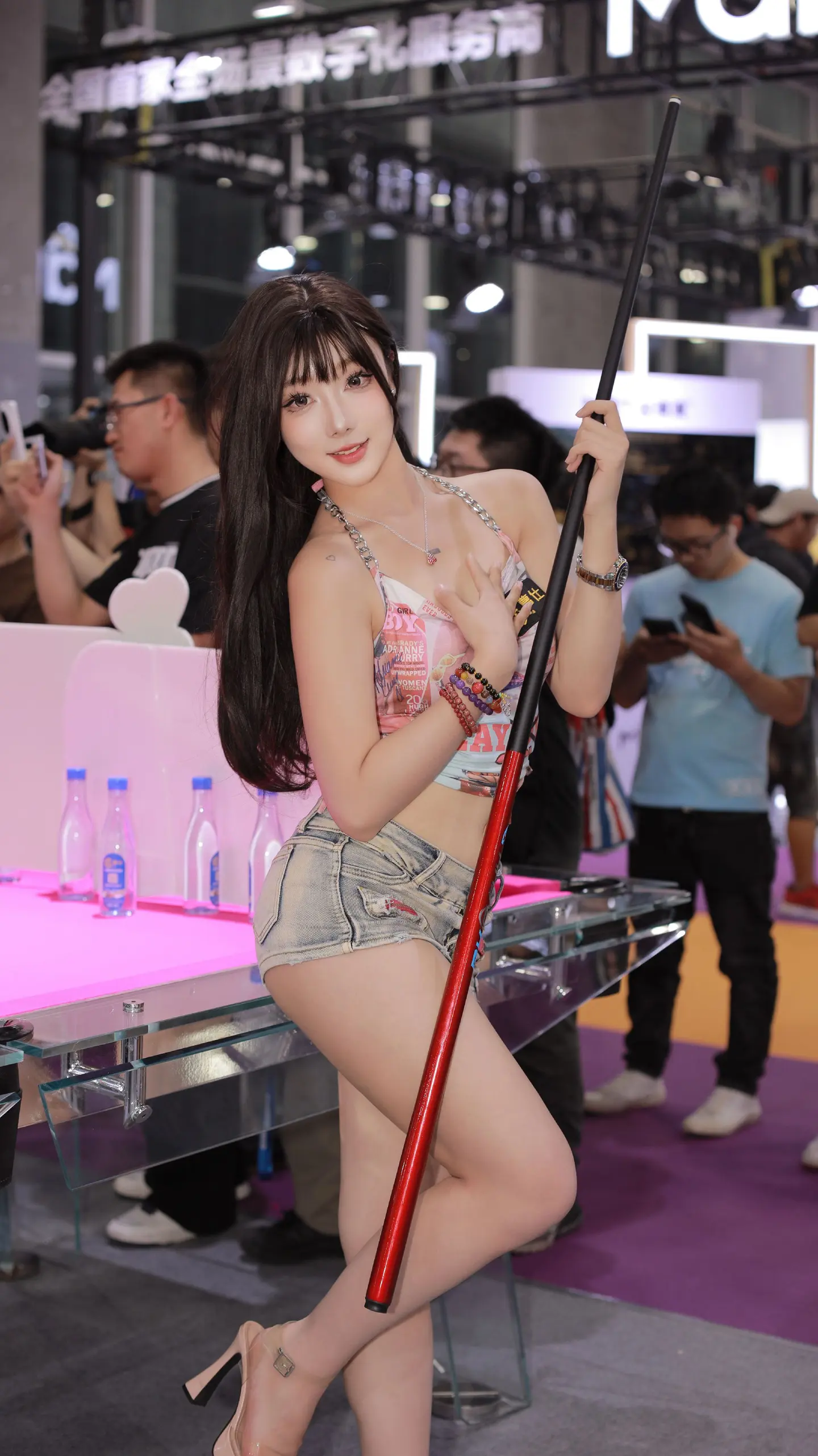 甜美暴击现场 女团腿 大长腿模特 完美身材