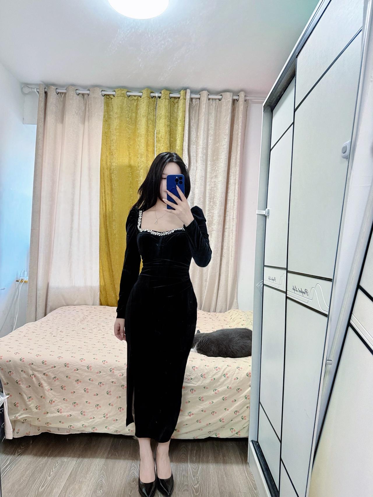 黑色系穿搭 穿搭 小黑裙