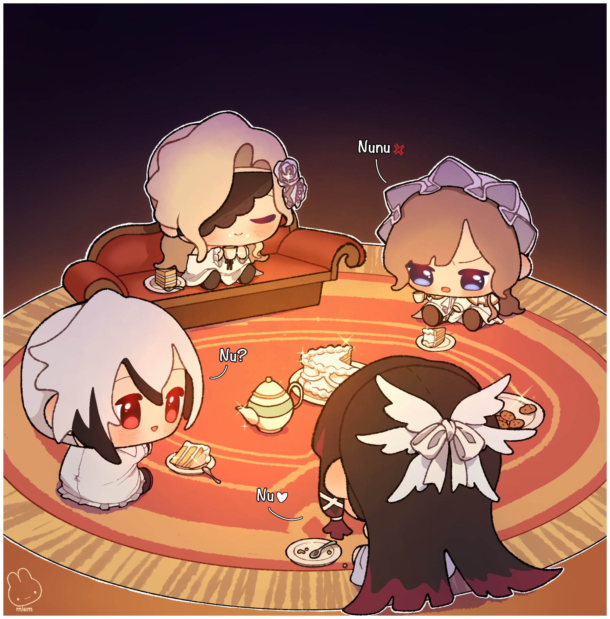 和朋友一起茶话会 🫖🍰 原神 cr：mlem____ （有授权） 