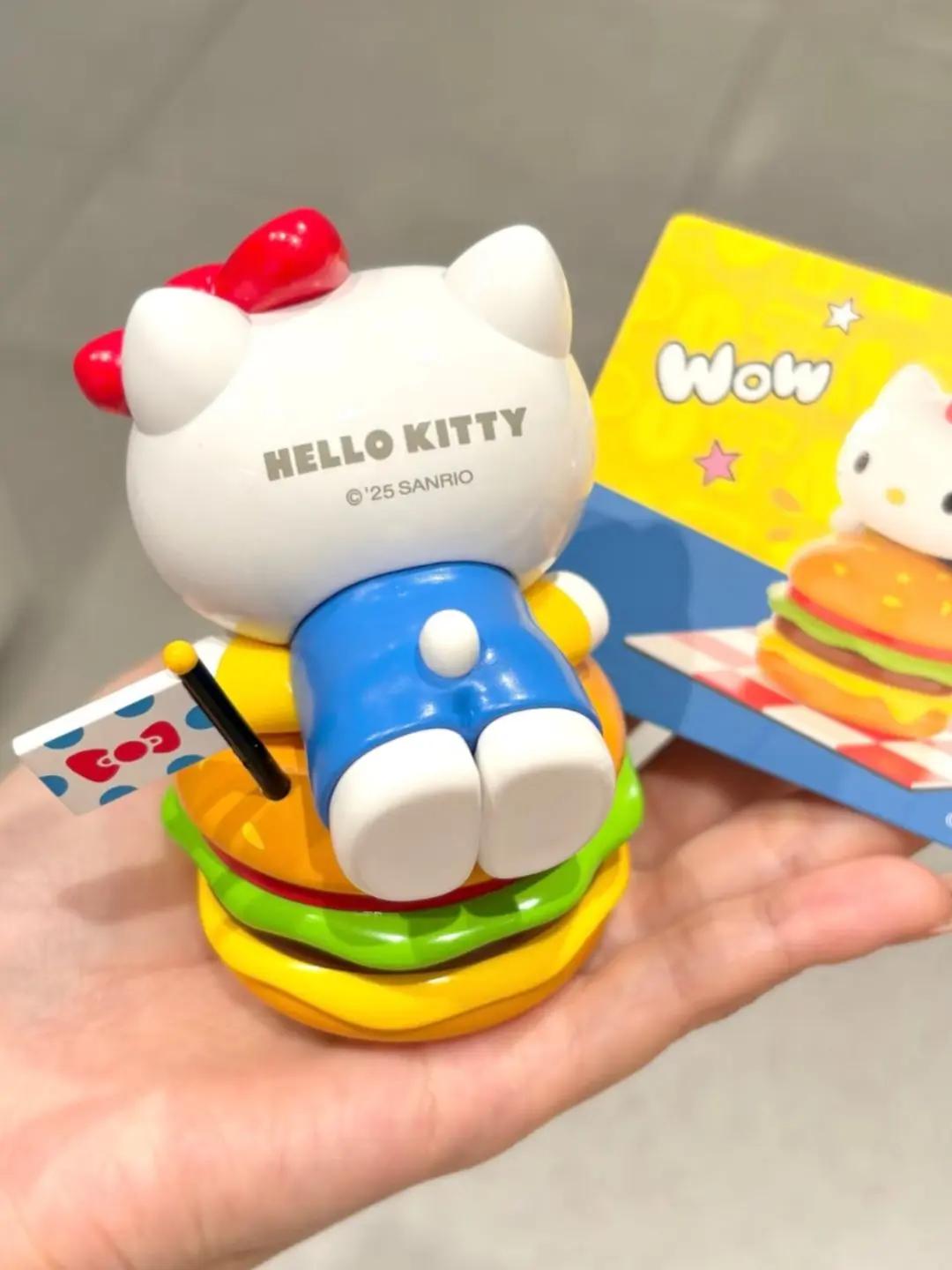 这次新品kitty盲盒🍔真的是大明盒！！！我坠喜欢的汉堡🍔是坠重的！！！很好