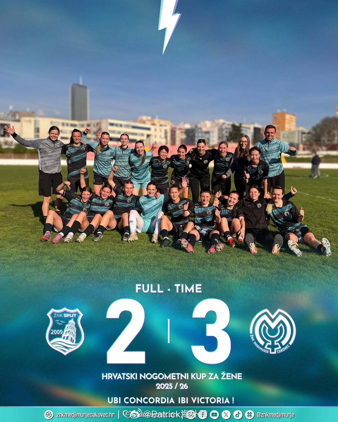 欧阳玉环 克罗地亚首球。2026年3月25日，克罗地亚女子足协杯1/4决赛，梅吉