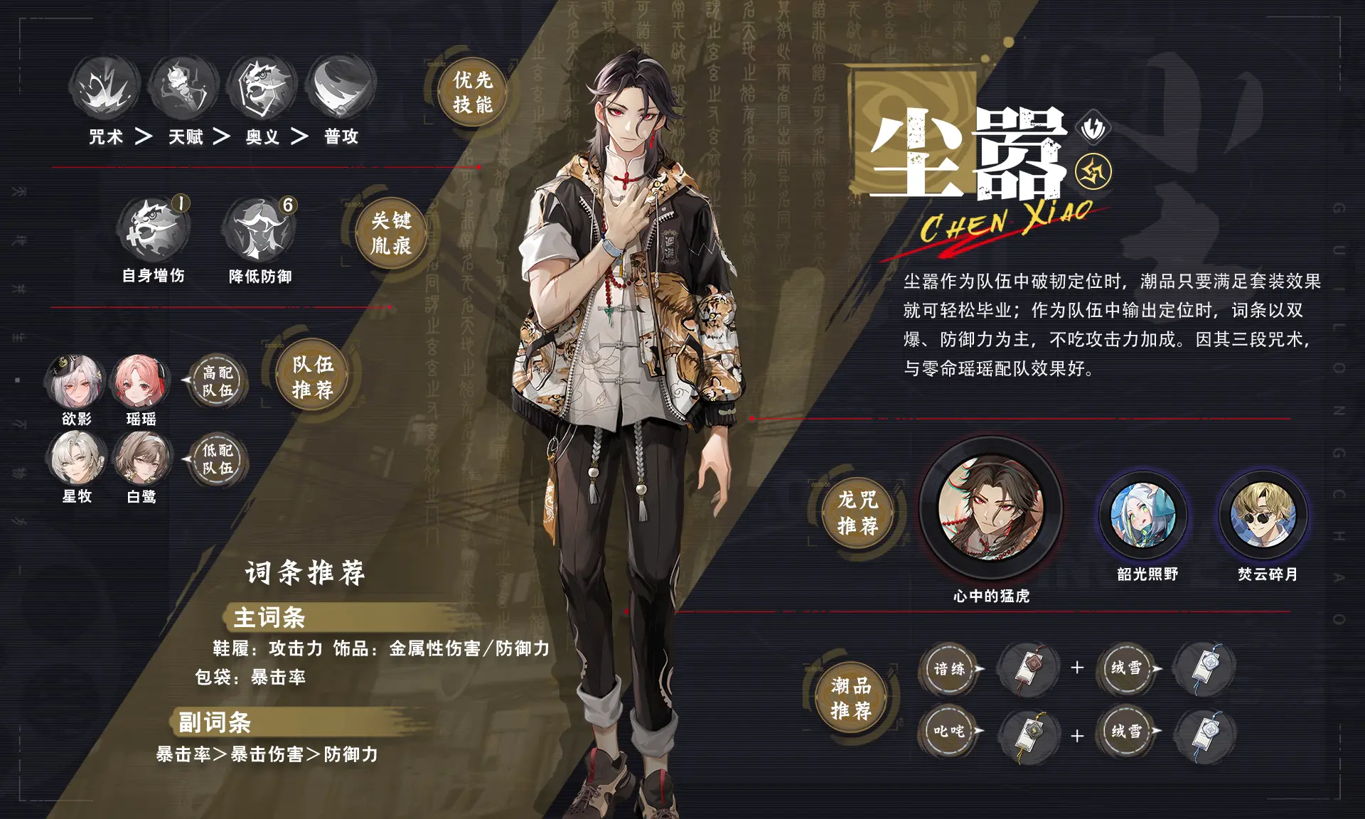 尘嚣阵容攻略。
