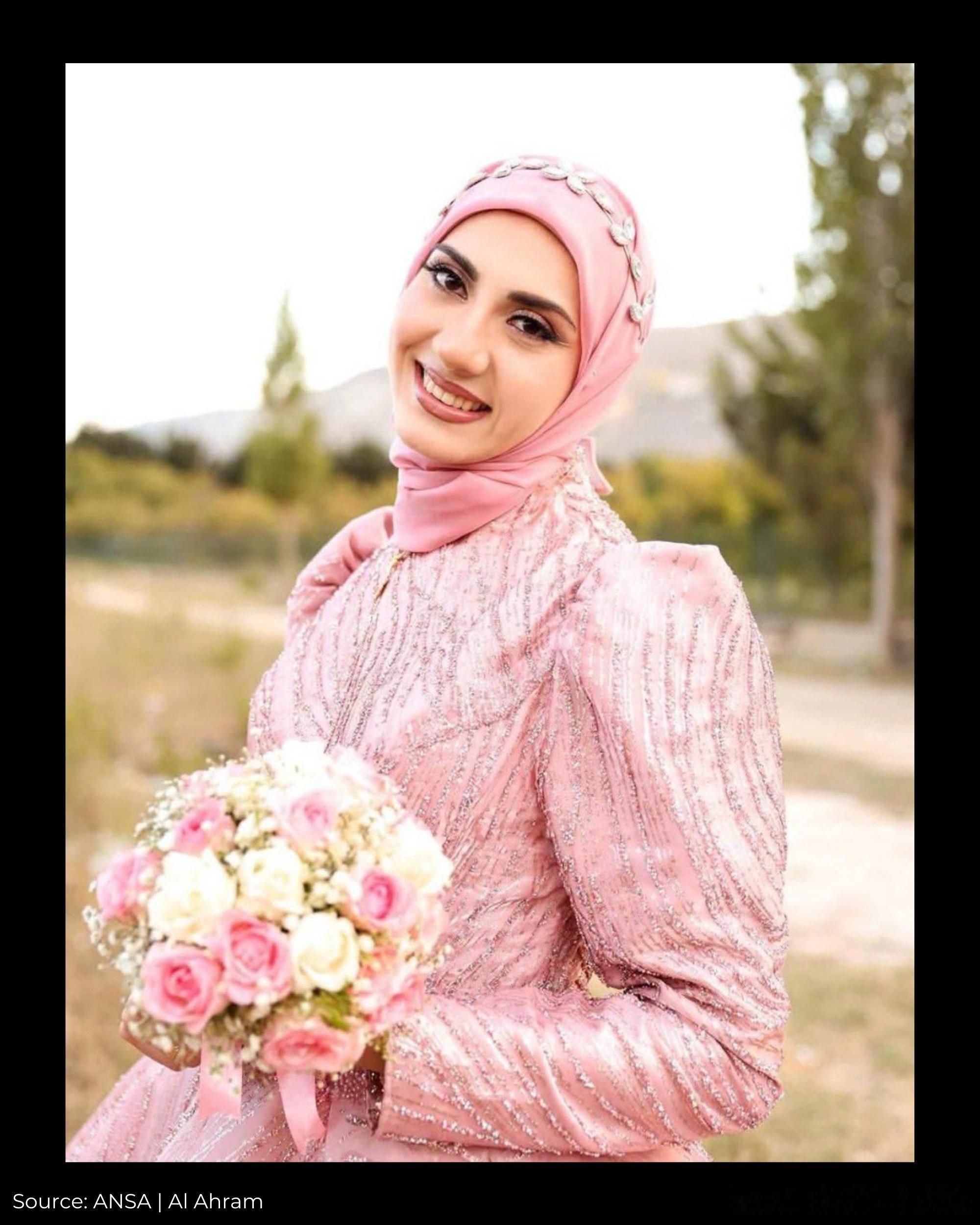 🚨🚨萨贾·沙拉拉（Saja Sharara）新婚仅48小时，今天就在以色列对