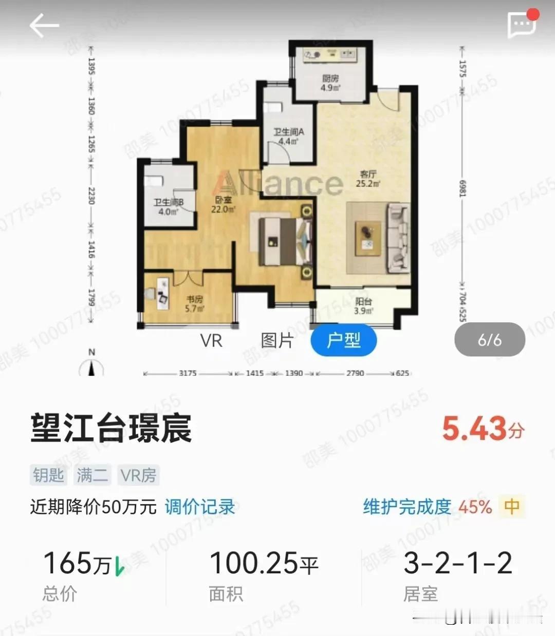 合肥滨湖的次新房房价一万四成交，高新区的次新房直接降价50万，一万五六也不好卖。