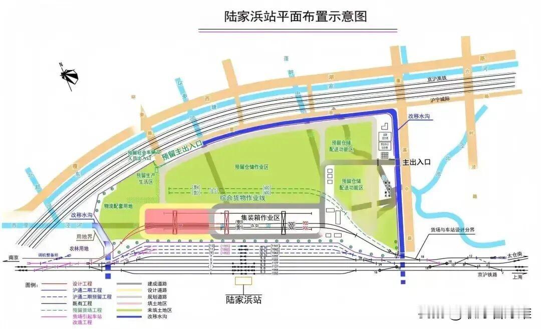 昆山陆家浜站建设传来消息，京沪下行线已经顺利拨接到陆家浜货场货1线，第一阶段的拨