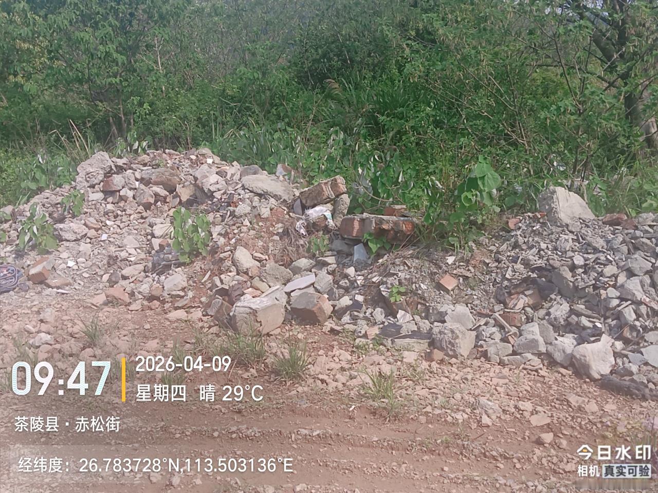 这些违规建筑垃圾长期无人清理，不仅挤占公共空间，还存在安全隐患，与茶陵“国家生态