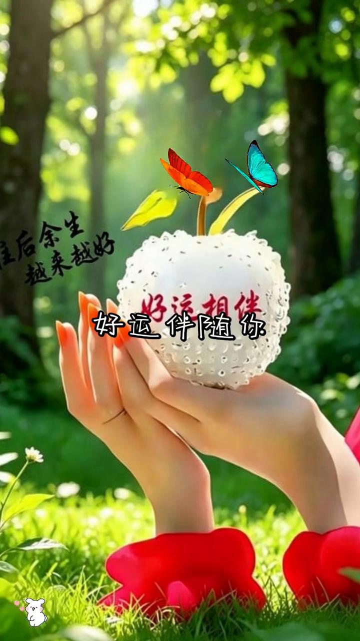 往后余生，越来越好。好运伴随你。