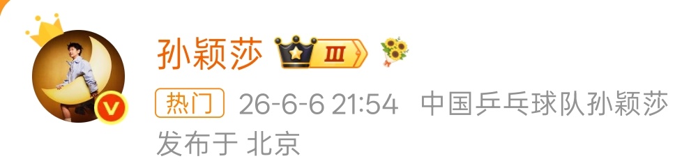 孙颖莎祝考生金榜题名把向日葵🌻图标放在这个位置，正如万千默默守护的家长，是无声