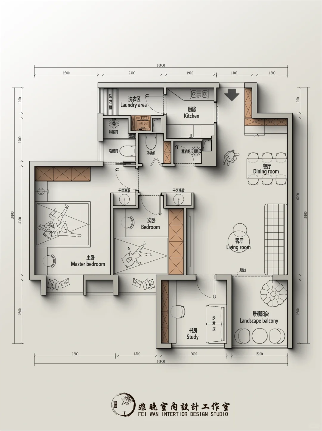 🍁户型改造丨四川74m²两室一卫改两卫