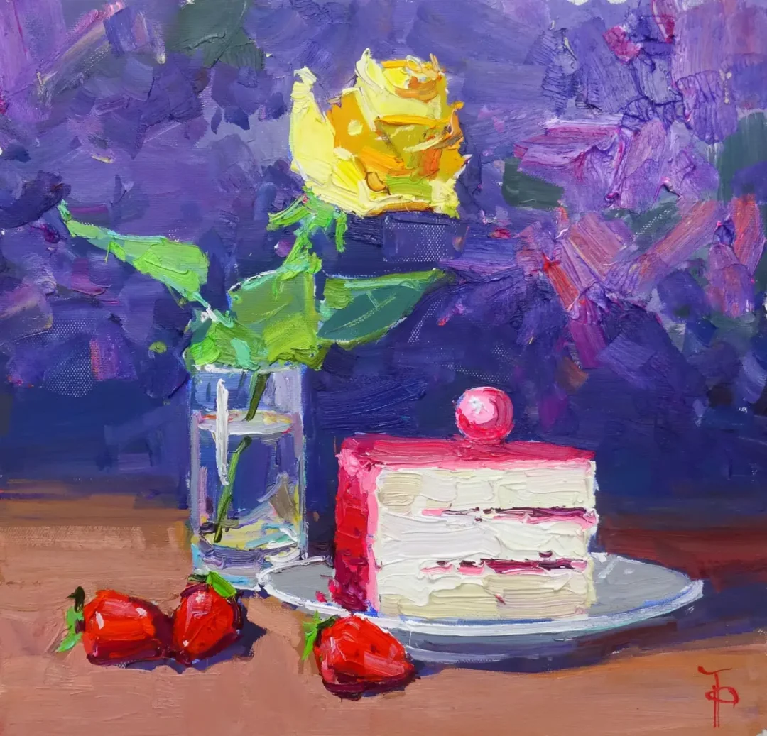 这画，我先吃一口了🍰