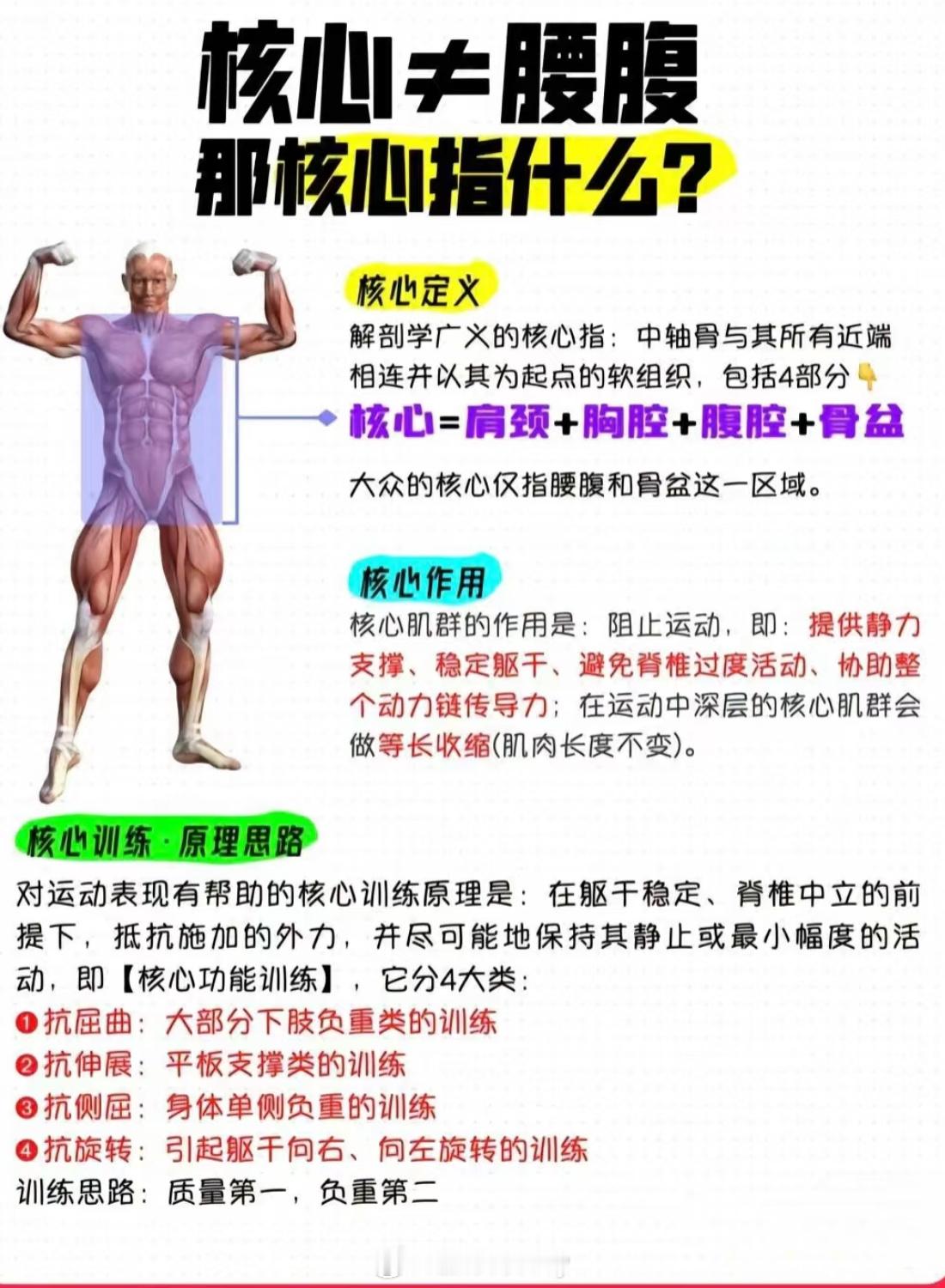 掌握核心力量，别再只关注腰腹 