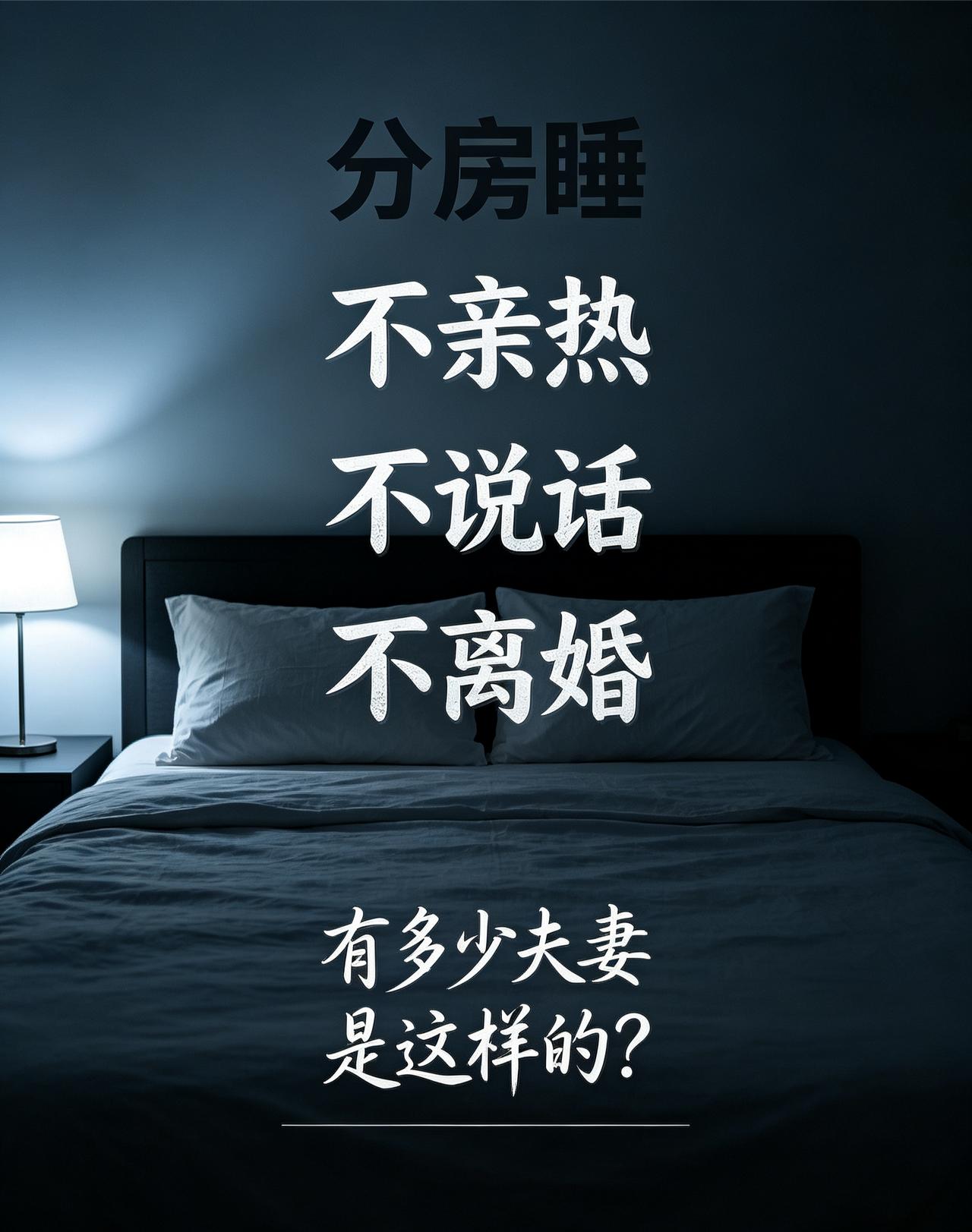 我有个同学62岁，她现在的处境就是这样的。
我在想有多少老年夫妻，处在这种无声的