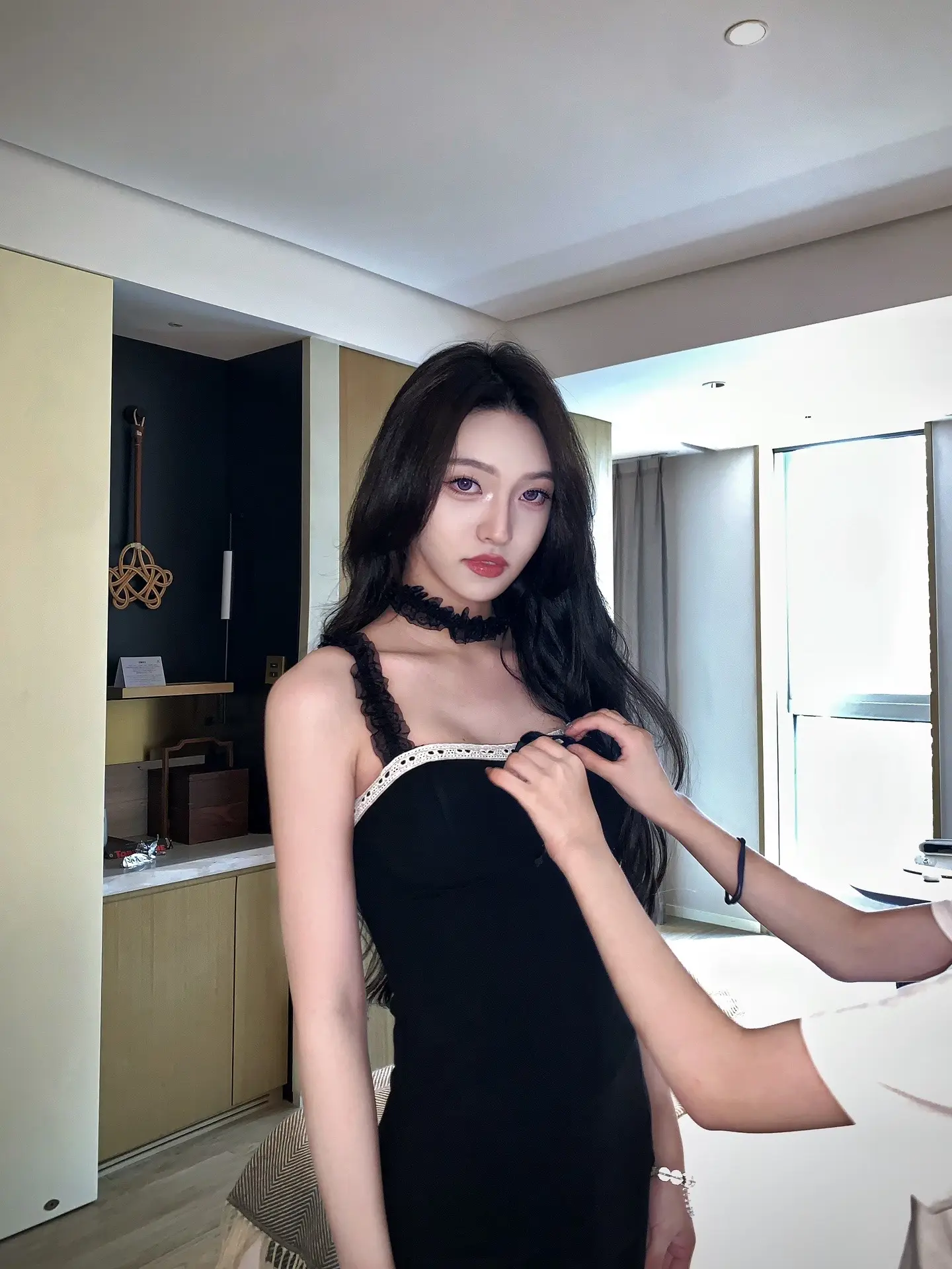 假装是女明星。