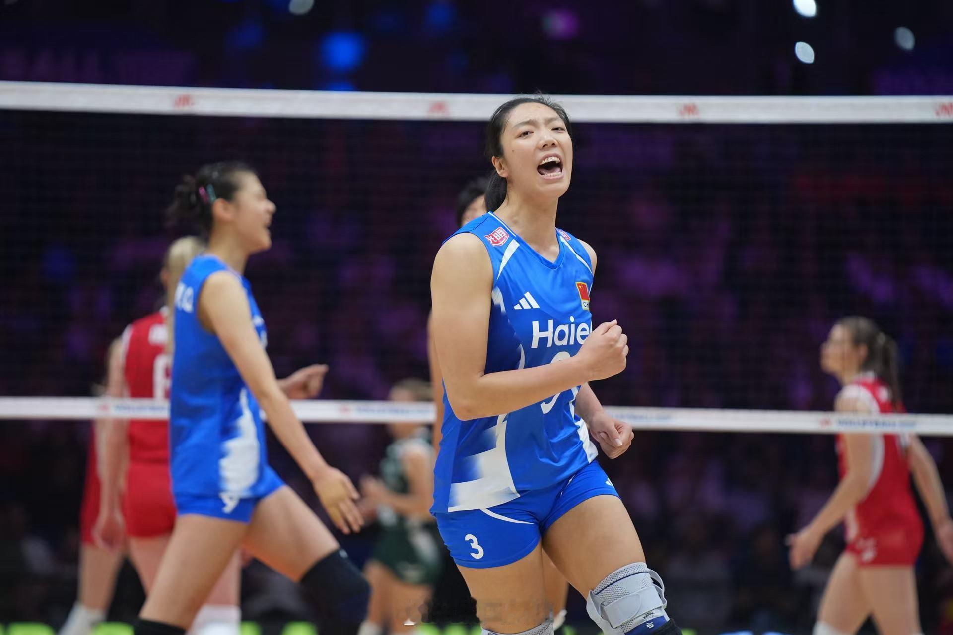 2026年世界女排联赛 中国南京站，中国女排vs波兰女排，中国女排 25-18扳