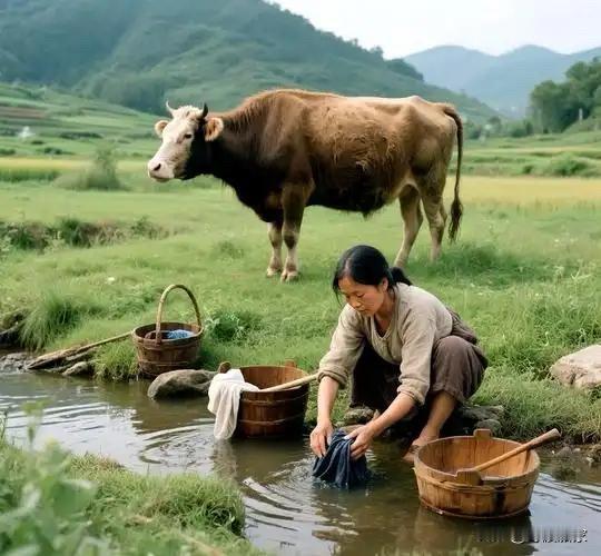 突然想起儿时见过的一桩事。王老倌家养了一头牛，平时由他儿媳妇负责放牧。有一天，牛