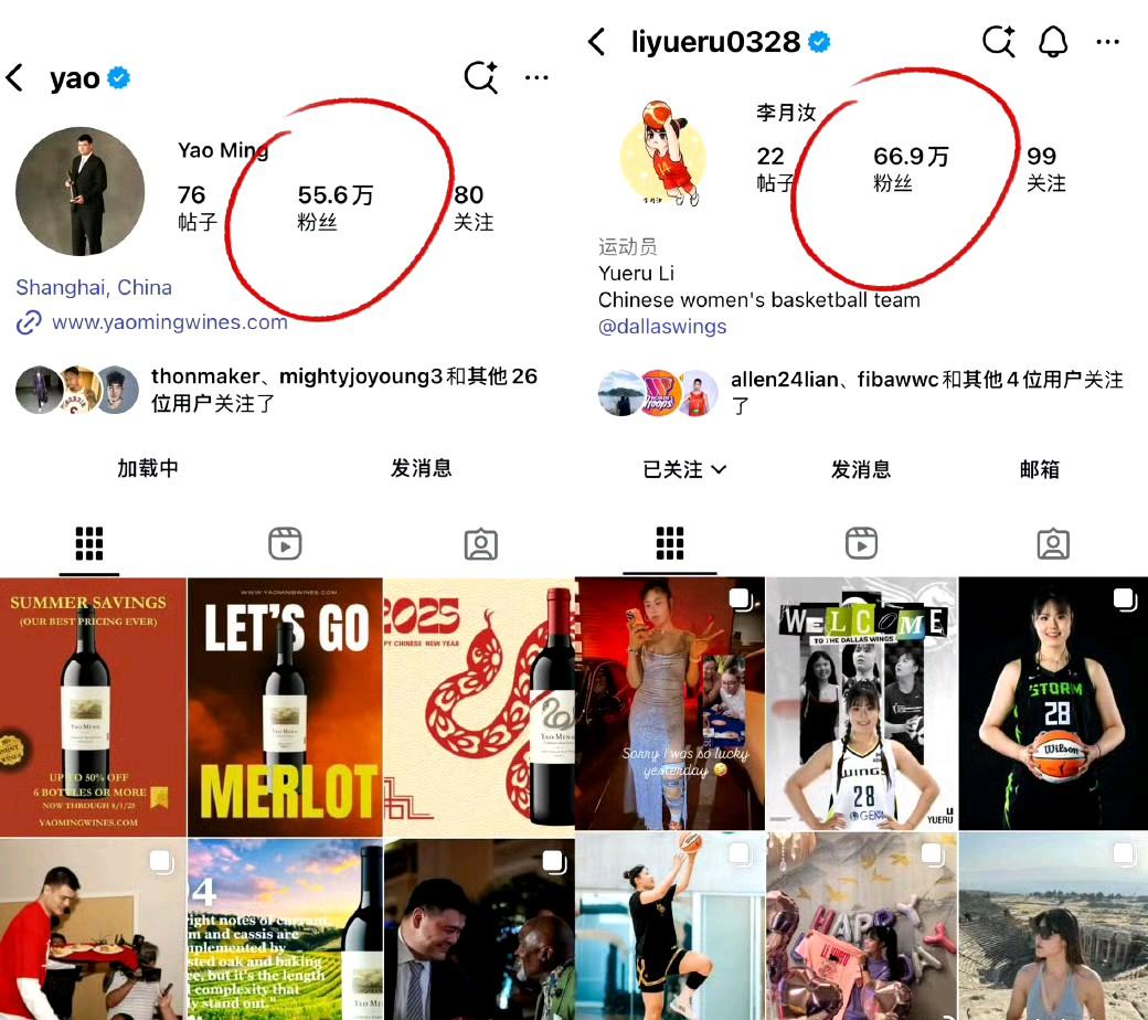 李月汝ins粉丝量超越姚明。最近小宝要收购一家欧洲俱乐部，粉丝数大增。