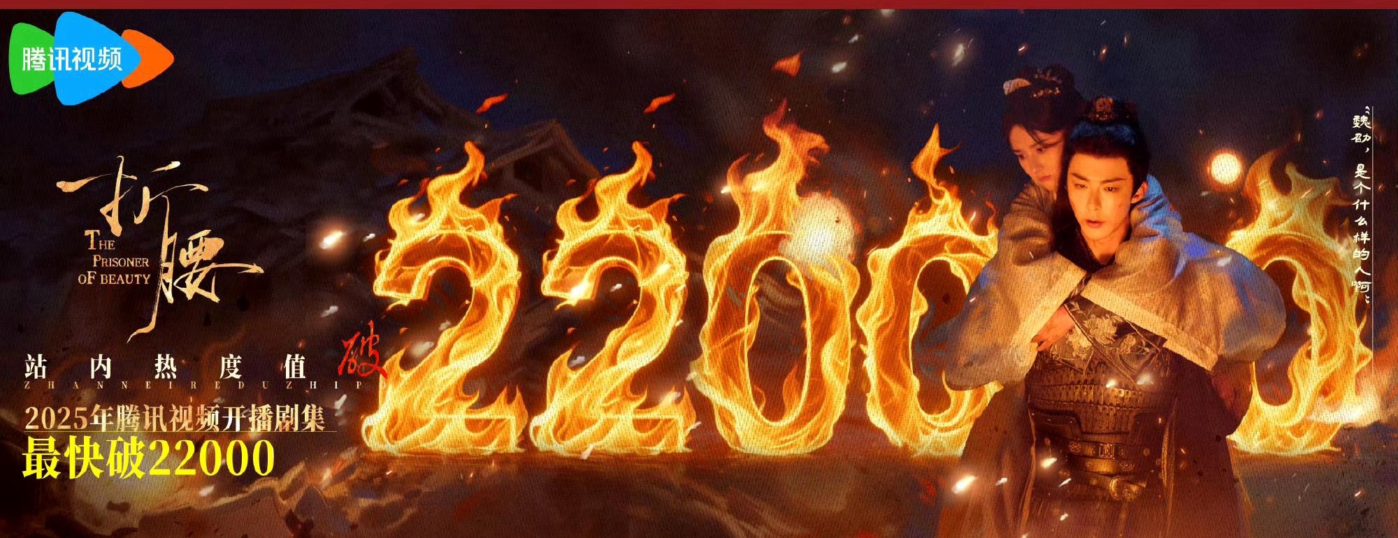 电视剧百花齐放折腰热度突破22000了！应该是今年最快的！破30000我觉得没问