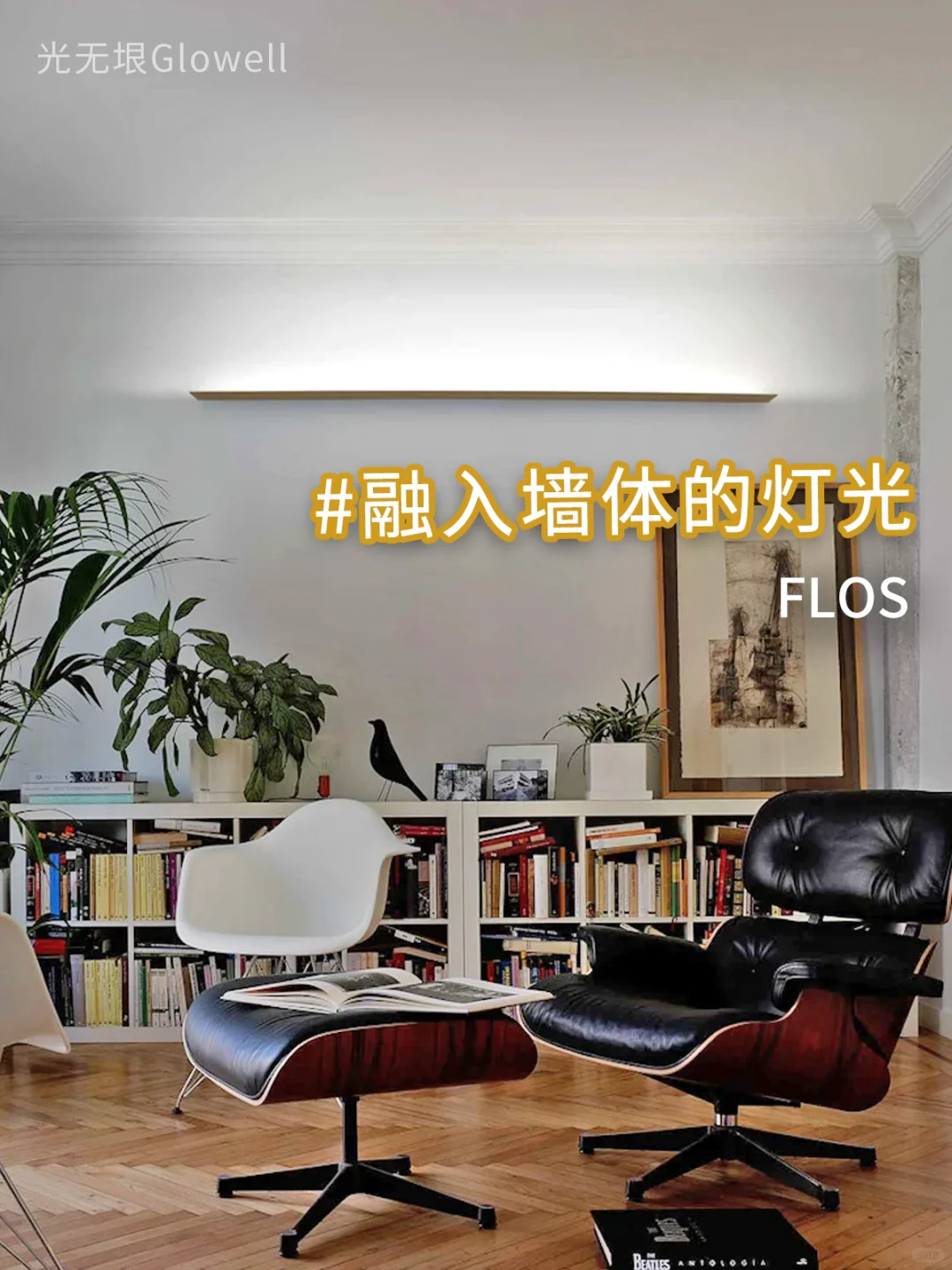 这个灯光和墙融一起了😮还能照亮整个天花