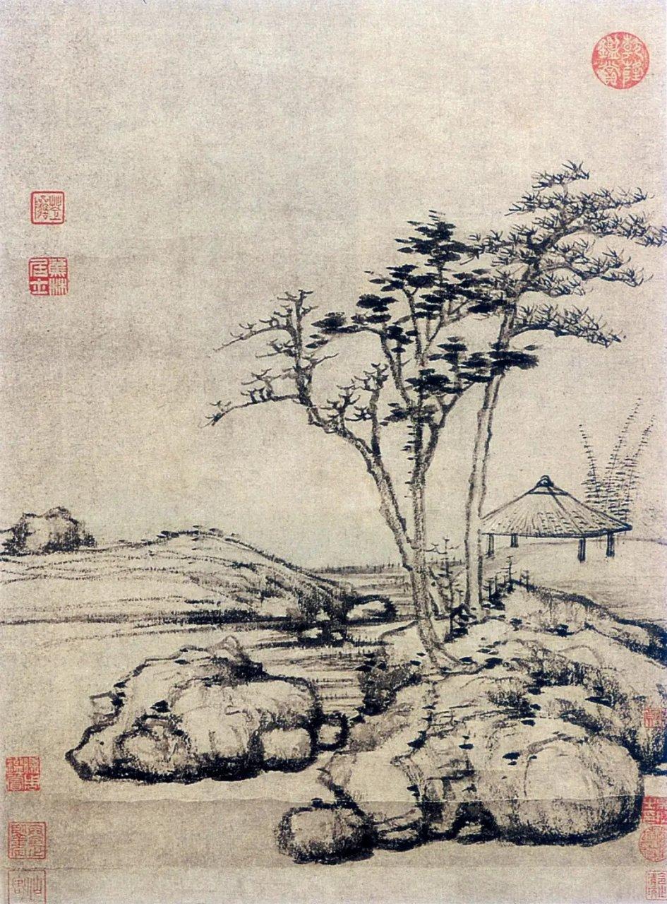 上联：胜景孤亭吸墨客
下联：[玫瑰]

网络图片/诚谢侵删