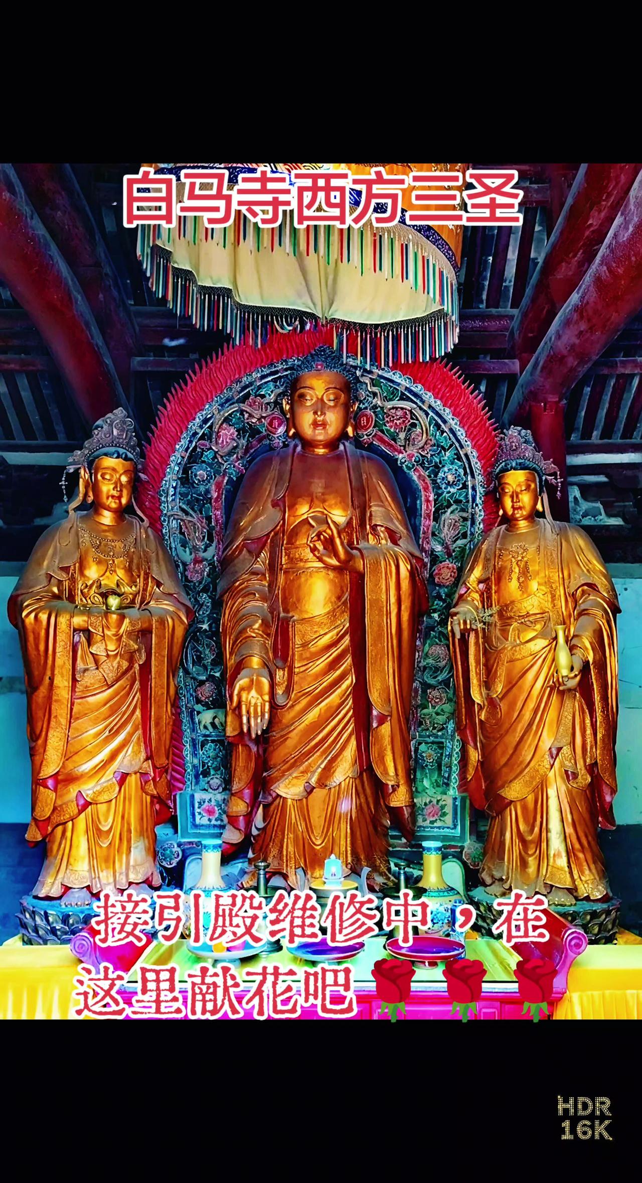 近期接引殿在大修，去白马寺没看成？别遗憾！今天想和大家一起看看这组清代造像的细节