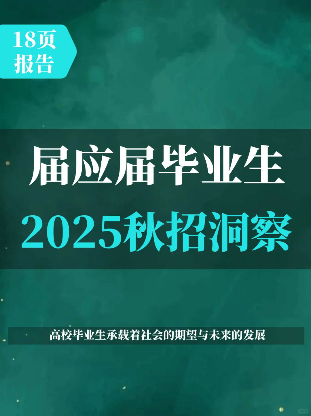 2025届应届毕业生秋招洞察报告