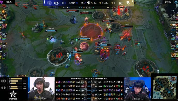 BFX 3-1 KTKT的下路成为了最大的突破口！BFX作为上一届冠军！继续进入