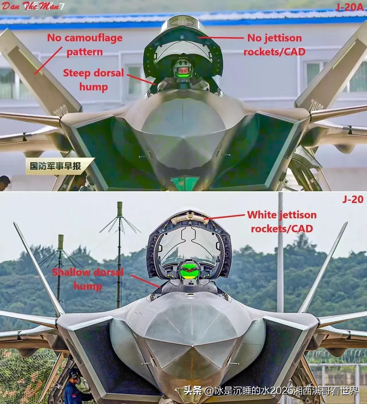 转发分享一张歼-20“威龙”的正面大头照详解，高科技含量十足。