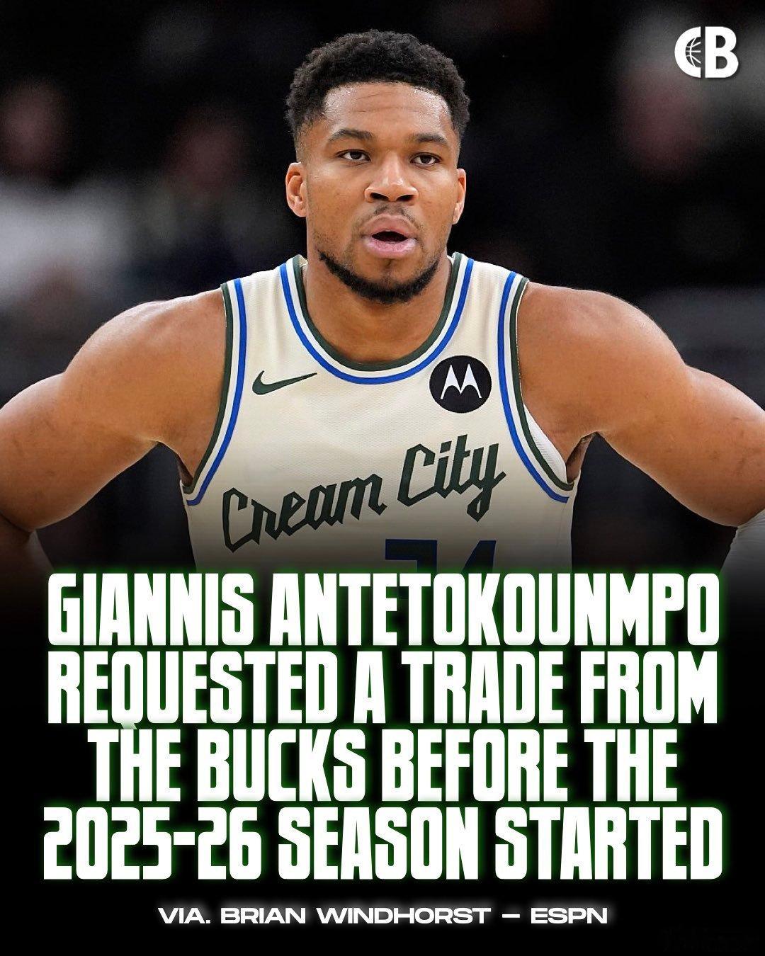 字母哥及其团队已与密尔沃基雄鹿队展开关于这位两届NBA MVP未来去向的讨论——